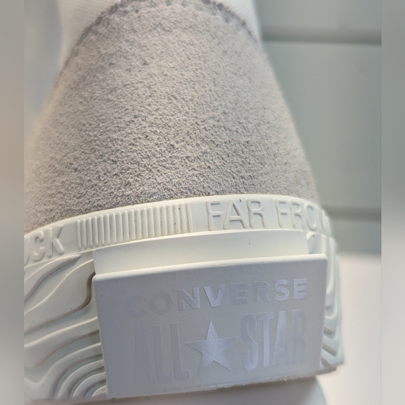 Converse Chuck Taylor Alt Star High Top Wavy Egret White Canvas Leather Men's 10 - Picture 6 of 10